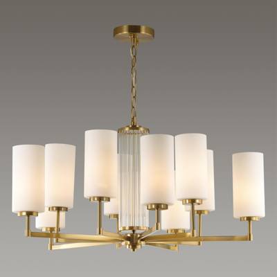 4990/10 HALL ODL23 657 матов. золотой/белый/стекло Люстра E27 10*40W KASALI