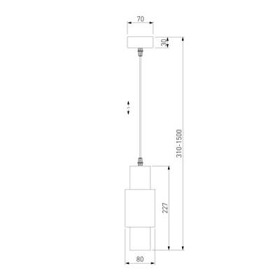 Подвесной светодиодный светильник 50204/1 LED белый/матовое серебро, LED