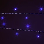 Новогодняя гирлянда нить голубой 10м IP20 400-002 голубой, LED