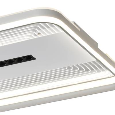 7664/110LS MITRA LED SN Светильник пластик/белый LED 110Вт 3000-4000-6000K 480х480 IP20 пульт ДУ SOLAR