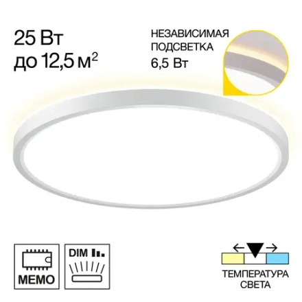 Citilux NORMA CL748320 LED Светильник с подсветкой Белый