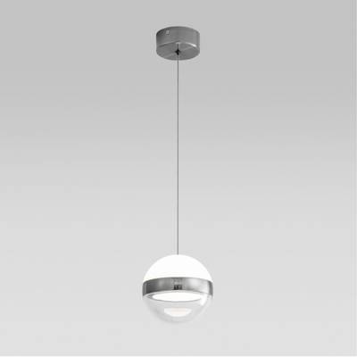 5037/9L L-VISION ODL24 389 никель/прозрачн/молочный/металл/акрил Подвес LED 9W 4000K 480лм RONI