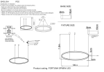 Люстра Crystal Lux FORTUNA SP88W LED BLACK 1811/301N