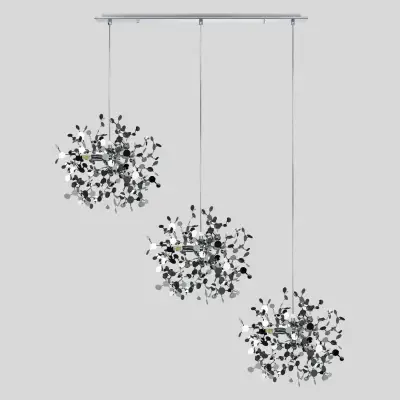 L3PL721134 Подвес тройной линейный EXTRA 3x3x5W(led) G9  (721134 - 3 + 572124 -1) ХРОМ Lightstar