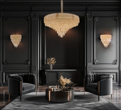 Люстра подвесная Delight Gold FL1058-27P, E14х27