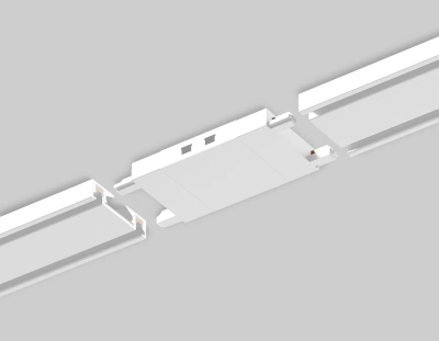 Коннектор прямой для накладного шинопровода Magnetic Ultra Slim GV1107 WH белый 46*26*26