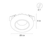 Точечный встраиваемый светильник Arte Lamp ALIOTH A7991PL-1WH, LED