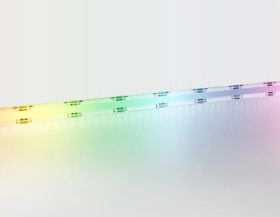 Светодиодная лента GS4951 COB 576Led/ 14W m/ 24V IP20 RGB/ 5m*10mm*3mm кратность резки 31.25mm (4 конт.)