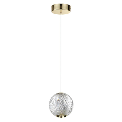 5008/5LA L-VISION ODL24 567 золотой/металл/акрил Подвес LED 5W 4000K 390лм CRYSTAL