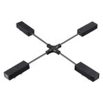 135315 PORT NT25 206 черный Гибкий токопроводящий соединитель "X" IP20 90-240V VECTOR