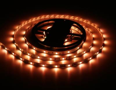 Комплект светодиодной ленты RGB GS2401 5050 30Led/ 7.2W m/ 12V IP20 RGB/ 5000*10*1.87mm/ кратность резки 100mm (4 конт.) (адаптер, вилка, контроллер, пульт в комплекте)