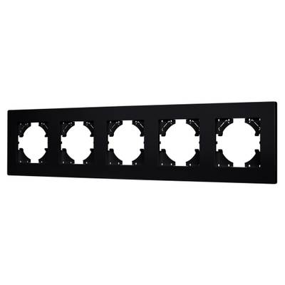 Рамка пластиковая FRM-PERIO-PL-5-BK (Arlight, -)