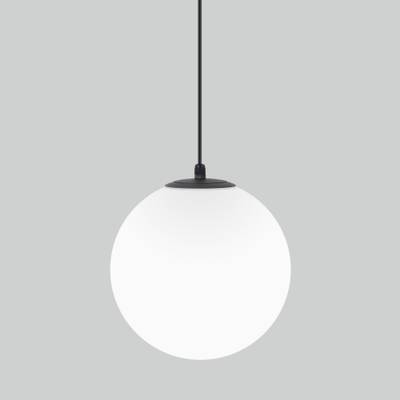Светильник садово-парковый со стеклянным плафоном Sfera H 35158/U черный