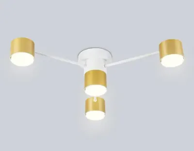 Светильник потолочный FL51720/4 WH/GD белый/золото GX53/4 max 12W 645*135