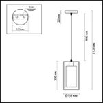 3728/1 SUSPENTIONI LN19 213 черный Подвес E27 1*60W 220V ELLIOT