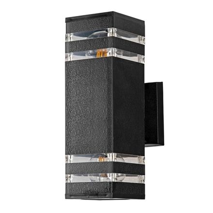 Уличный настенный светильник Arte Lamp HADAR A4421AL-2BK, 2хE27