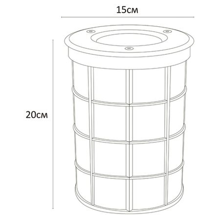 Тротуарный светильник Arte Lamp PIAZZA A6014IN-1SS, 1хE27