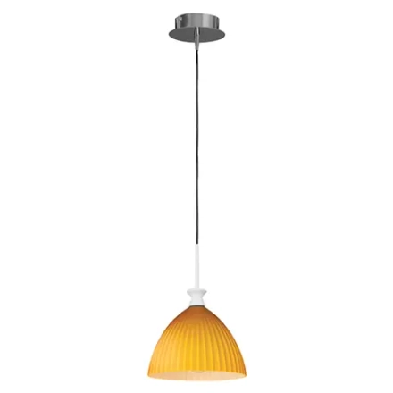 810023 Подвес AGOLA 1х40W E14 ХРОМ/ЯНТАРЬ Lightstar