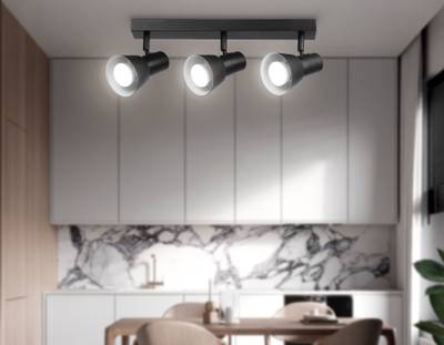 Светильник накладной TA13122/3 BK/WH черный/белый GU10/3 max 12W 470*85*150