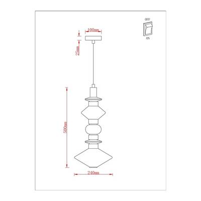 Подвесной светильник Arte Lamp FIORATO A2442SP-15PB, 1хLED