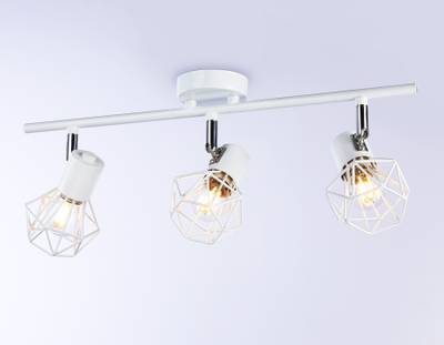 Накладной светильник TR8631/3 WH/CH белый/хром E27*3 max 40W 460*91*175