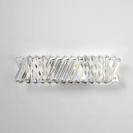Светодиодный настенный светильник с хрусталем 101005 LED никель хрусталь Strotskis, LED