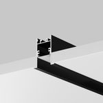 Алюминиевый профиль встраиваемый скрытого монтажа 35x42 (Черный, 2 м), ALM-3542-B-2M 632015