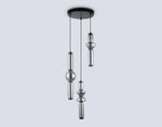 Светильник светодиодный подвесной LH11026/3 BK/SM черный/дымчатый 40W 3000K D380*1720
