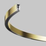 Шинопровод полукруг 650 мм Flarity латунь, TRX154-SR-D650-BS. TM Maytoni