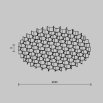 Антибликовая решётка ⌀45мм, HoneyComb-D45. TM Maytoni