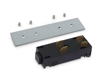 Коннектор питания прямой с соединителем для шинопровода Magnetic 220V GL1106 BK черный 68*28.5*18