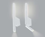08079,01 Настенный светильник Прани белый w10*2,5 h44,5 Led 3W+5W (3000K)