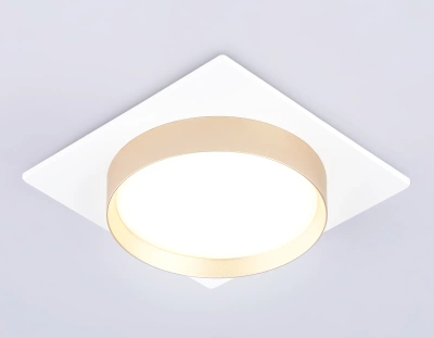 Светильник встраиваемый TN5230 WH/GD белый/золото GX53 max 12W 110*110*35