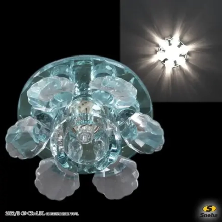 2022/B G9 CR+LBL светильник точечный Sneha, G9х1