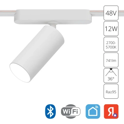 Магнитный трековый светильник Arte Lamp RAPID SMART A2958PL-1WH, 1хLED