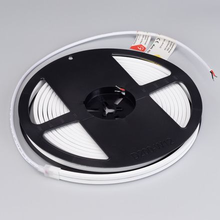 Лента герметичная MOONLIGHT-SIDE-A168-4x10mm 24V Warm3000 (7.2 W/m, IP65, 5m, wire x2) (Arlight, Вывод прямой, 3 года)