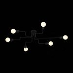 SL419.442.06 Люстра потолочная Черный E27 6*60W