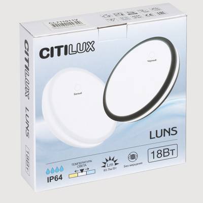 Citilux LUNS CL711011V LED Светильник влагозащищённый Чёрный