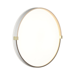 7646/DLN PALE SN 189 Светильник пластик/белый/золотой LED 48Вт 3000/4000/6000К D390 IP43 CCT OLIDI WHITE