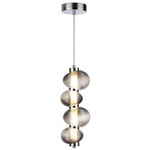 5096/17L L-VISION ODL25 361 хром/дымчатый градиент/металл/стекло Подвес LED 17W 4000K 2686Лм BRUCO