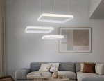 Потолочный светодиодный светильник с пультом FA6165 WH белый 131W 720*500*900 (ПДУ РАДИО 2.4)