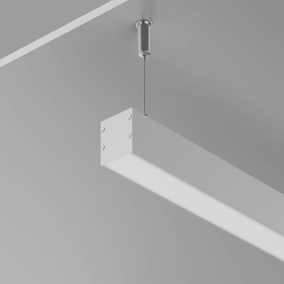 Алюминиевый профиль накладной-подвесной 35x35 (Серебро, 2 м), ALM-3535BT-S-2M 633001