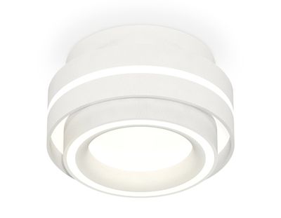 Комплект накладного светильника с акрилом XS8412003 SWH/FR белый песок/белый матовый GX53 (C8412, N8433)