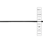 Магнитный трековый светильник Arte Lamp OPTIMA A7264PL-1BK, LED