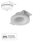 Точечный встраиваемый светильник Arte Lamp INVISIBLE A9282PL-1WH, 1хGU10