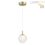 8080/1A LEDIO LN25 000 золото/прозрачный, металл/акрил Подвесной светильник LED 3W 4000K 220V TRINO