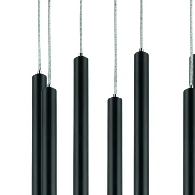 L8T747337 Люстра TUBO LED 40W 2400LM 25G ЧЕРНЫЙ 3000K (574737+747337 (8шт)