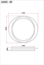Потолочный светильник Arte Lamp SONNY A2688PL-1WH, 1хLED