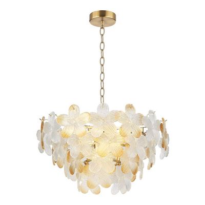 SL6240.203.12 Светильник подвесной ST-Luce золотистый/Прозрачный, янтарный E14 12*60W