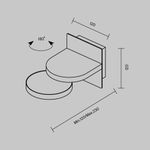 Настенный светильник (бра) Flap 3000К 12Вт, MOD354WL-L12W3K. TM Maytoni